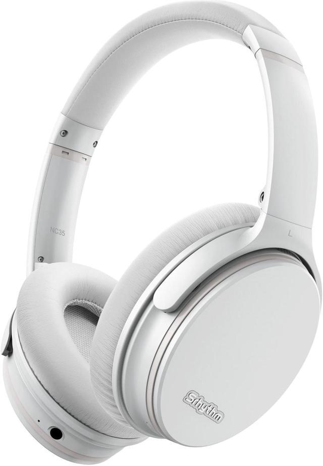 Main image of Srhythm NC35 Noise Cancelling Headphones Wireless Bluetooth 5.3, Fast Charge Over-Ear Lightweight Headset with Microphones,Mega Bass 50+ Hours Playtime White