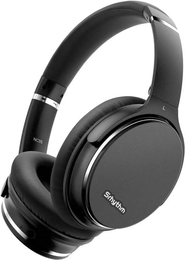 Main image of Srhythm NC35 Noise Cancelling Headphones Wireless Bluetooth 5.3, Fast Charge Over-Ear Lightweight Headset with Microphones,Mega Bass 50+ Hours Playtime