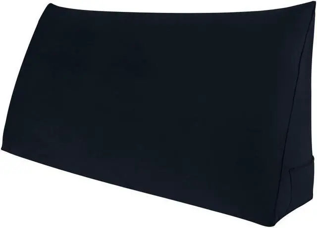 Main image of Rucener Large Bolster Triangular Positioning Support Reading Backrest Wedge Pillow for Headboard for Day Bed Bunk Bed with Removable Cover Velvet