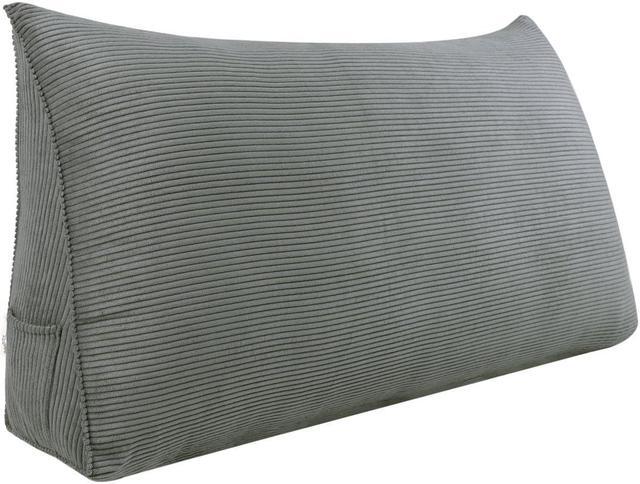 Main image of Rucener Large Bolster Triangular Positioning Support Reading Backrest Wedge Pillow for Headboard for Day Bed Bunk Bed with Removable Cover No Button