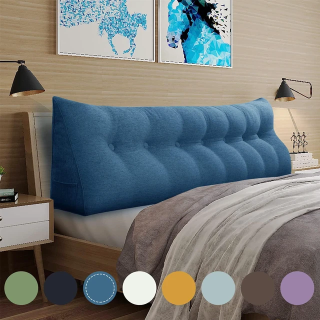 MGEMJMJ Wedge Pillow Headboard Twin Bolster Triangular Headboard Pil