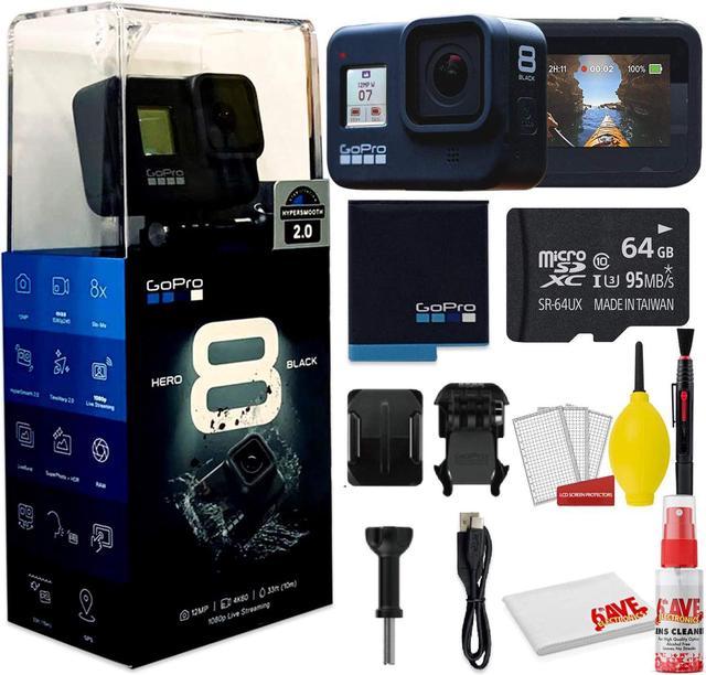 GoPro HERO8 Black Digital Action Camera - With Clean and Care Set