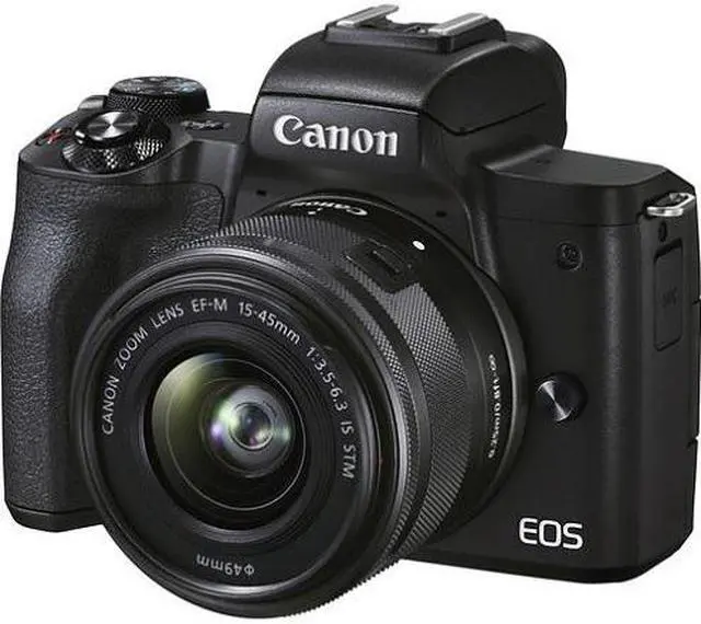 Alt view image 10 of 10 - Canon EOS M50 Mark II 24.1 Megapixel Mirrorless Camera with Lens Black 4728C006