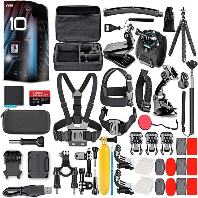 52in1 Accessories Kit Bundle Compatible with GoPro Hero 10 9 Black  Waterproof