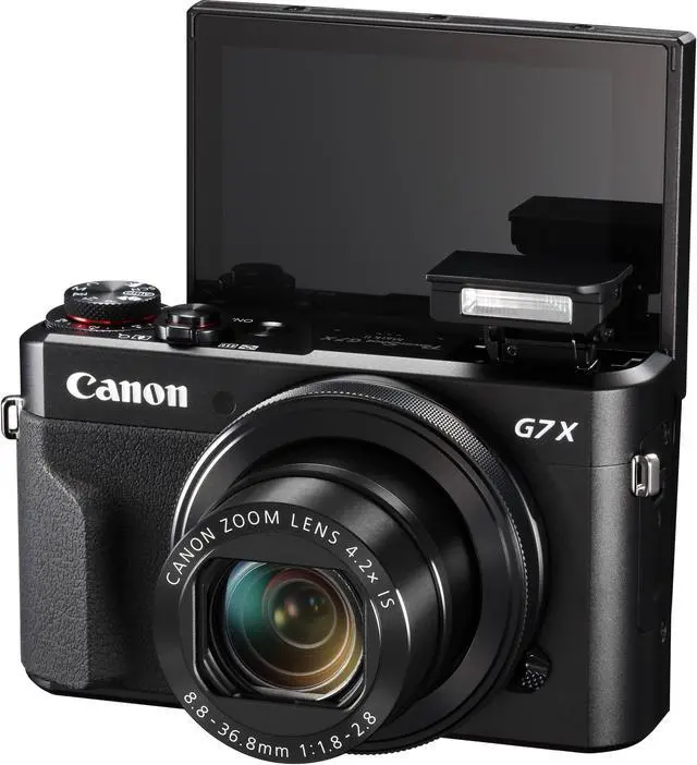 Alt view image 4 of 4 - Canon PowerShot G7 X Mark II Digital Camera 1066C001 (International Model) + 8GB SDHC Class 10 Memory Card + Carrying Case + Memory Card Wallet + MicroFiber Cloth Bundle