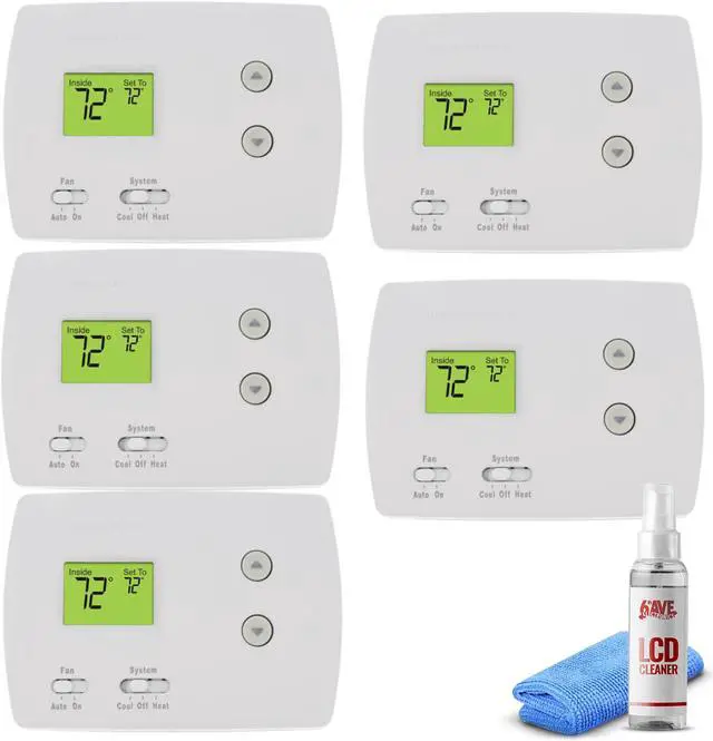 5-Pack Honeywell TH3110D1008 Pro Non-Programmable Digital Thermostat White  - Newegg.ca