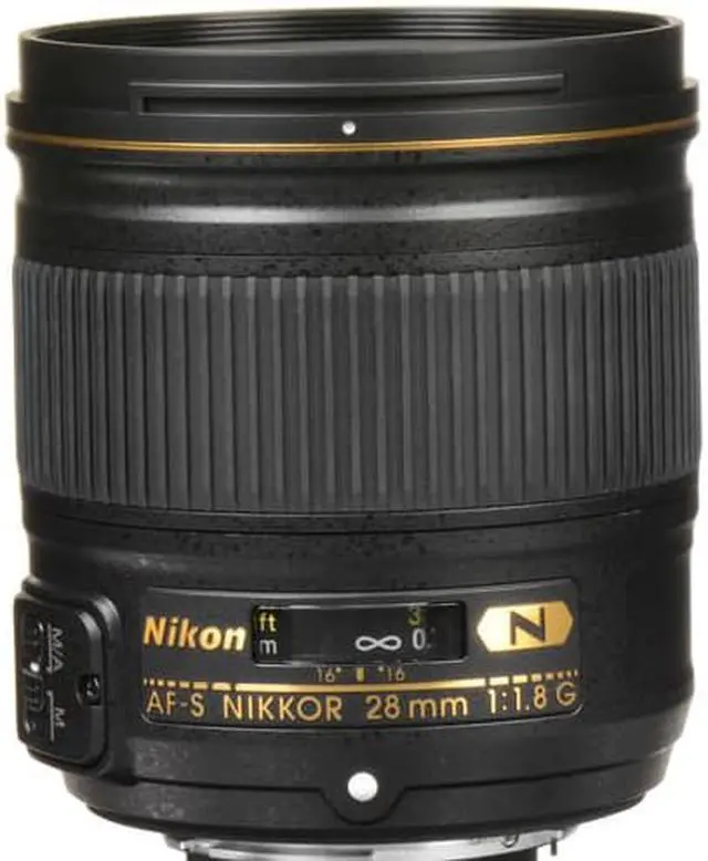 Alt view image 2 of 4 - Nikon AF-S NIKKOR 28mm f/1.8G Lens (INTL Model) with Lens Case and Filter Kits Bundle