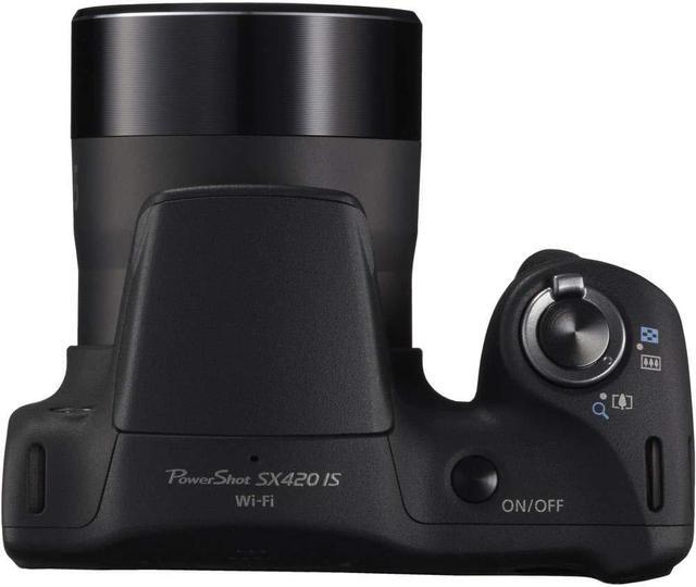Alt view image 3 of 4 - Canon PowerShot SX420 is Digital Point and Shoot Camera + Extra Battery + Digital Flash + Camera Case + 16GB Class 10 Me
