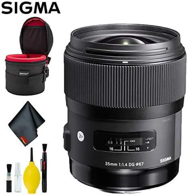 Alt view image 4 of 4 - Sigma 35mm f/1.4 DG HSM Art Lens for Nikon F Deluxe Kit