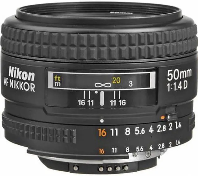 Alt view image 2 of 4 - Nikon AF NIKKOR 50mm f/1.4D Lens Includes Filter Kits and Tripod (Intl Model) Bundle