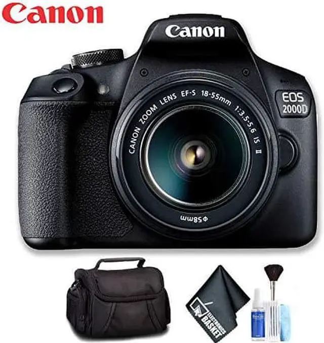 Alt view image 2 of 4 - Canon EOS 2000D with EF-S 18-55mm IS II Lens (Intl Model) Standard Bundle