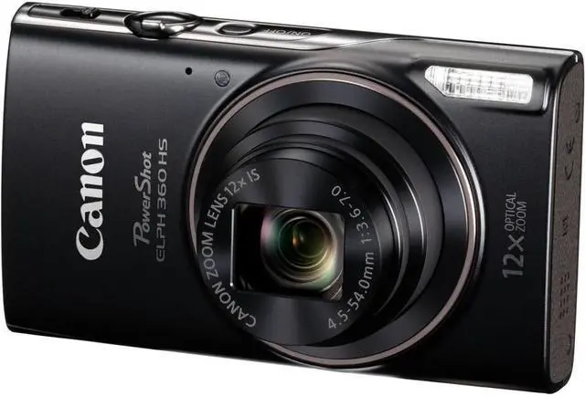 Alt view image 2 of 4 - Canon PowerShot ELPH 360 HS Digital Camera + 64GB Card + Case + More