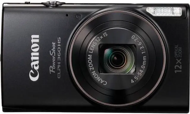 Alt view image 3 of 4 - Canon PowerShot ELPH 360 HS Digital Camera + 64GB Card + Case + More
