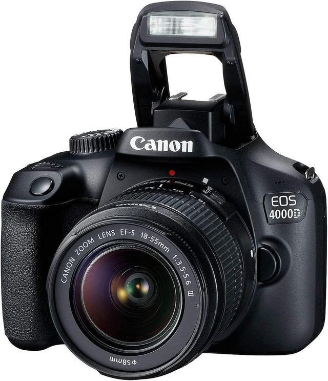 Alt view image 5 of 11 - Canon EOS 4000D / Rebel T100 DSLR Camera with 18-55mm Lens + 64GB Card Ultimate Storage Bundle