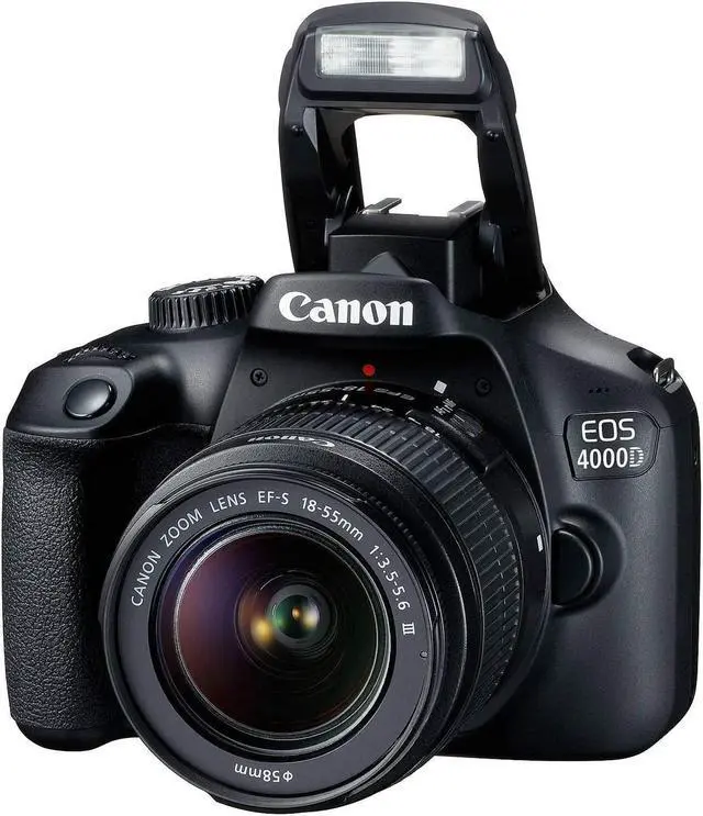 Alt view image 4 of 4 - Canon EOS 4000D / Rebel T100 DSLR Camera With 18-55mm Lens Tripod Bundle