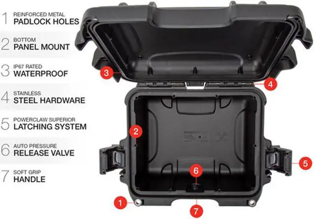 Alt view image 2 of 4 - Nanuk 905 Hard Utility Case (Black) (2 pack Kit)