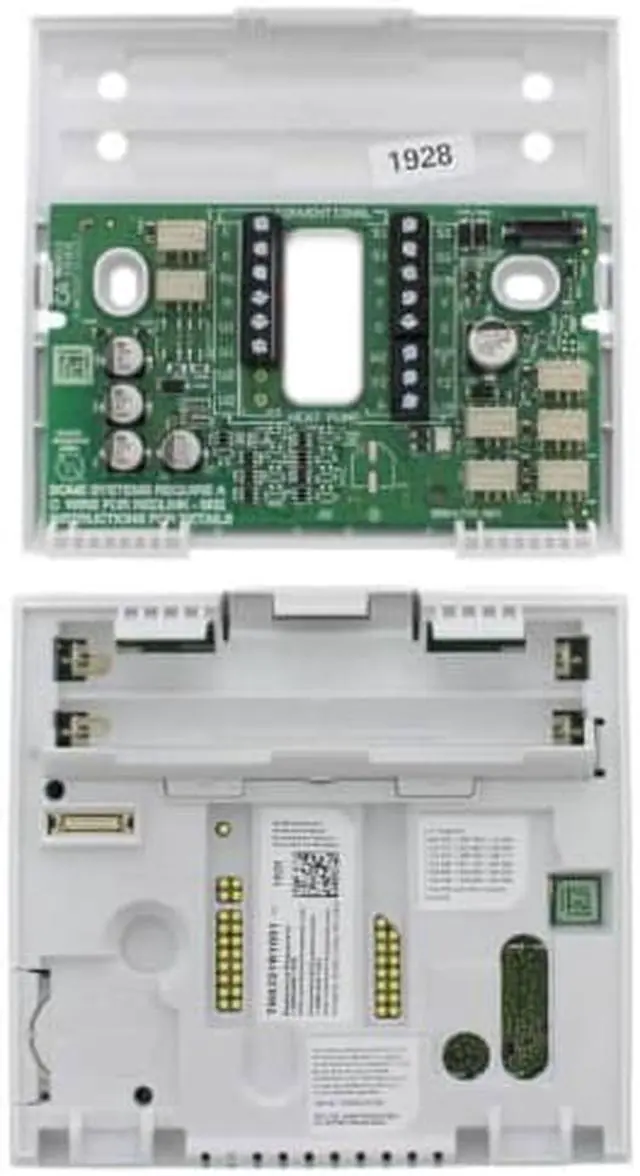 Alt view image 5 of 8 - 2-Pack Honeywell VisionPRO 8000 Thermostat - White + LCD Cleaner