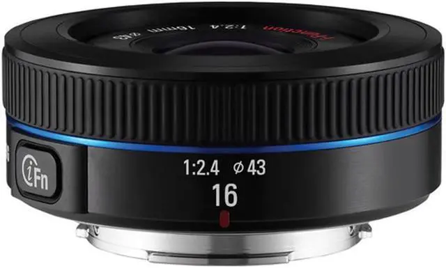Alt view image 2 of 3 - Samsung 16mm F/2.4 Wide Lens for Samsung NX Camera - Kit with 256GB Memory Card