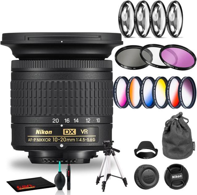 Nikon AF-P DX NIKKOR 10-20mm f/4.5-5.6G VR Lens Includes Filter