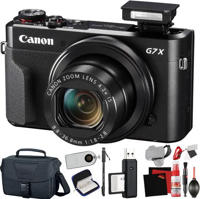 Main image of Canon PowerShot G7 X Mark II Digital Camera (International Model) with Extra Accessory Bundle