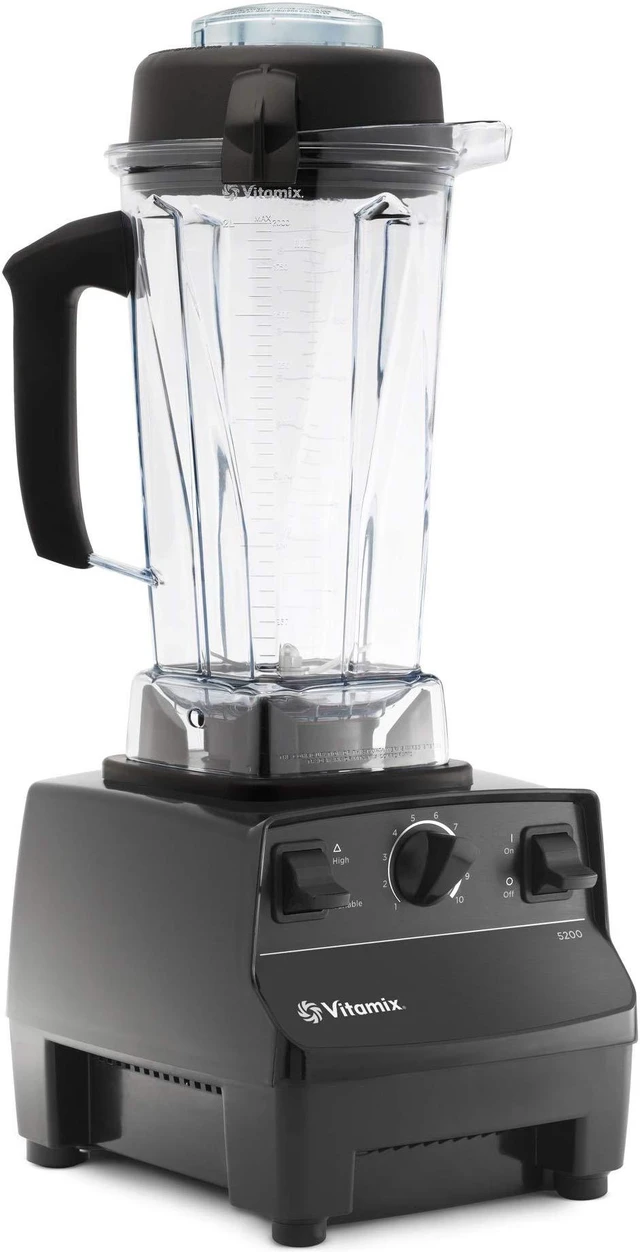 Alt view image 4 of 14 - Vita-Mix 1372 Black 5200 Series 2Hp Variable Speed
Countertop Blender with 64oz BPA Free
Shatterproof Container, Black