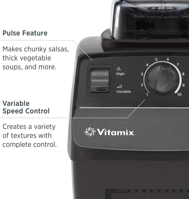 Alt view image 6 of 14 - Vita-Mix 1372 Black 5200 Series 2Hp Variable Speed
Countertop Blender with 64oz BPA Free
Shatterproof Container, Black