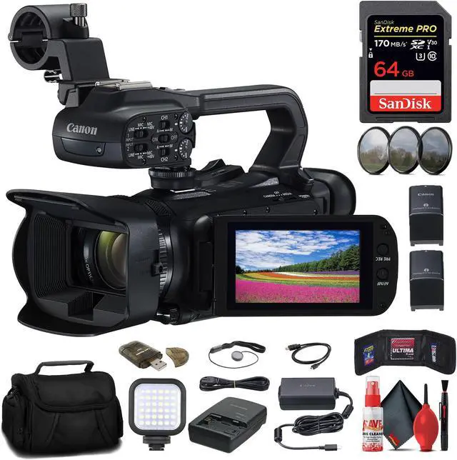 Main image of Canon XA65 Professional UHD 4K Camcorder + 64GB Memory Card + BP828 Battery Basic Bundle