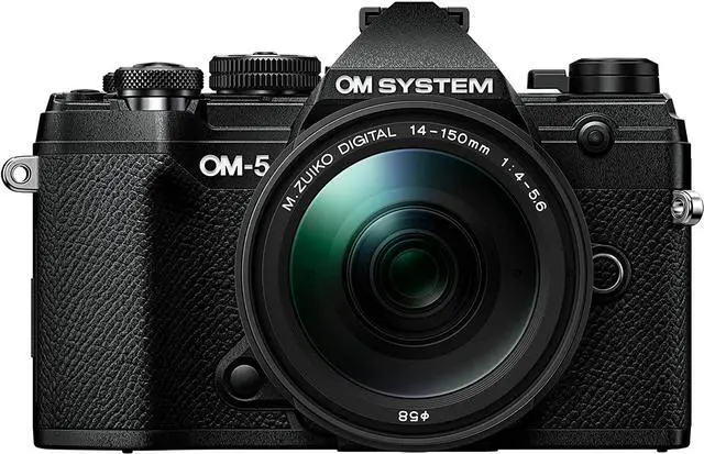 Main image of OM System OM-5 Black Micro Four Thirds System Camera w/ 14-150mm f4.0-5.6 II (Black)
