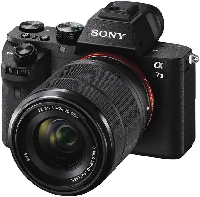 Alt view image 2 of 4 - Sony a7 II Mirrorless Camera with 28-70mm Lens + Filter Kit + Wide Angle + More
