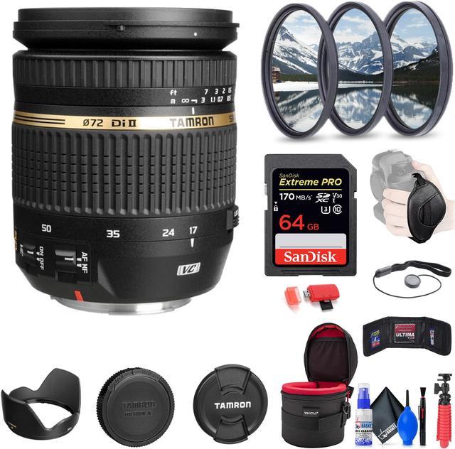 Tamron SP AF 17-50mm f/2.8 XR Di-II VC Lens for Canon EF with Accessories