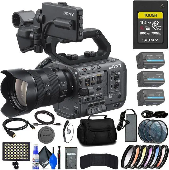 Main image of Sony FX6 Digital Cinema Camera Kit with 24-105mm Lens + 160GB Memory Card + More
