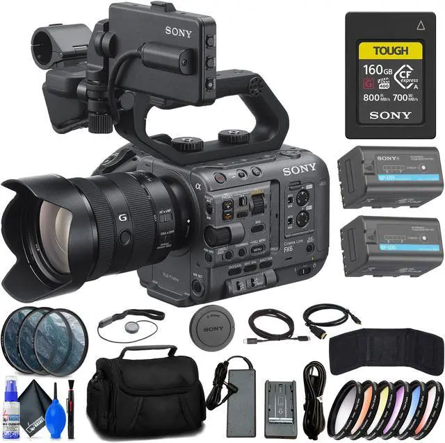 Main image of Sony FX6 Digital Cinema Camera Kit with 24-105mm Lens + 160GB Memory Card + More