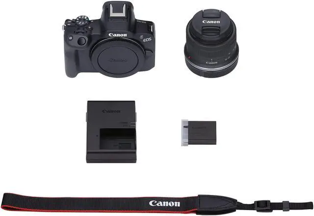 Alt view image 11 of 11 - Canon EOS R50 Mirrorless Camera with RF-S 18-45mm f/4.5-6.3 IS STM Lens, Black