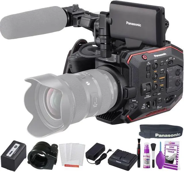 Alt view image 6 of 10 - Panasonic AU-EVA1 Compact 5.7K Super 35mm Cinema Camera W/ Deluxe Cleaning Set and More.