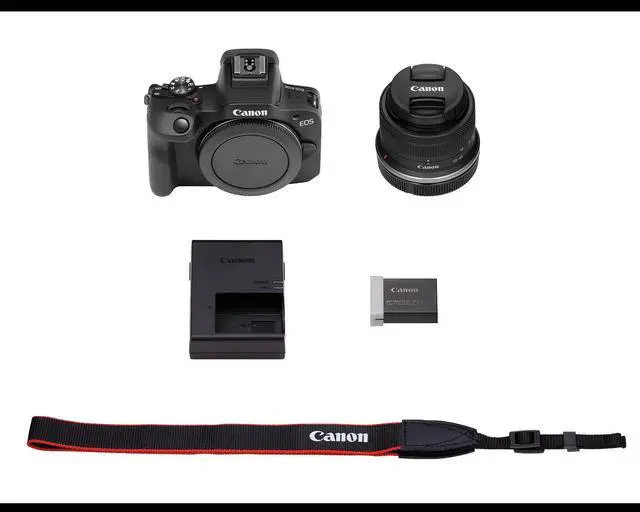 Alt view image 4 of 9 - Canon EOS R100 RF-S18-45mm F4.5-6.3 is STM Lens Kit, Mirrorless Camera, RF Mount, 24.1 MP, Continuous Shooting, Eye Detection AF, Full HD Video, 4K, Lightweight, Wi-Fi, Bluetooth, Content Creation