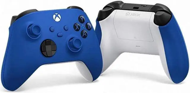 Alt view image 4 of 4 - 2-Pack Microsoft Xbox Wireless Controllers for Xbox Series X, Xbox Series S, Xbox One, Windows Devices - (Shock Blue)