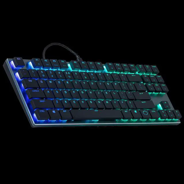Main image of Cooler Master SK630 Tenkeyless Mechanical Keyboard with Cherry MX Low Profile Switches in Brushed Aluminum Design