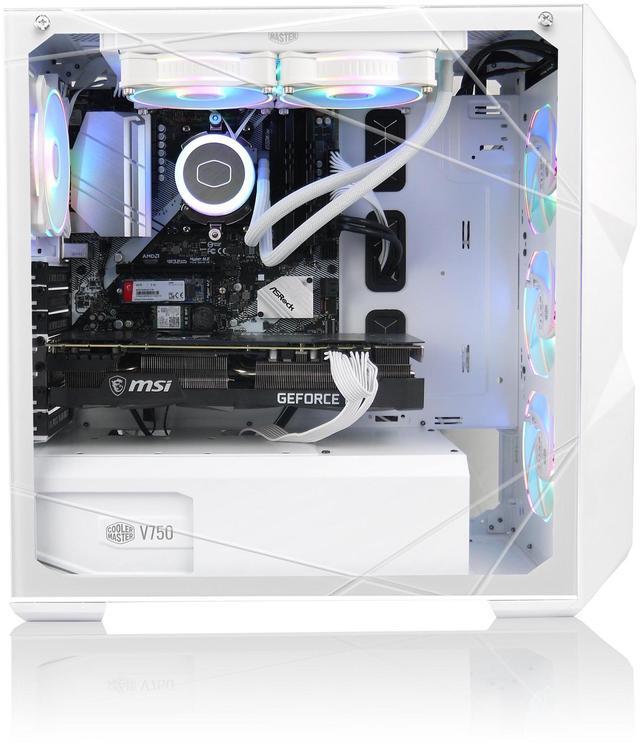 Alt view image 2 of 4 - AVGPC Blizzard Gaming PC - Intel Core i9 11900KF NVIDIA GeForce RTX 5060 Ti, 32GB DDR4, 1TB NVME M.2 SSD, 360mm Liquid Cooler, ARGB Fans, Wifi/AC, TD500 Mesh White Case, Windows 11 Home i9 5060 Ti