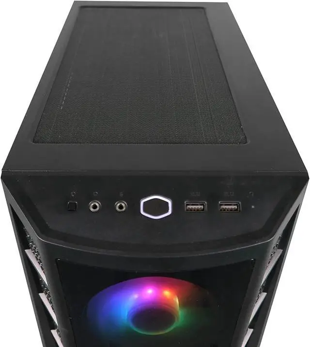 Alt view image 5 of 7 - AVGPC Quiet Series Gaming PC - Intel i5-10400F 2.9GHz, GTX 1650 4GB, 16GB 3200MHz DDR4, 1TB NVME M.2 SSD, Heatpipe Hyper 212 Cooler, ARGB Fans, Wifi/AC, MB320L/MB311 Case, Windows 10