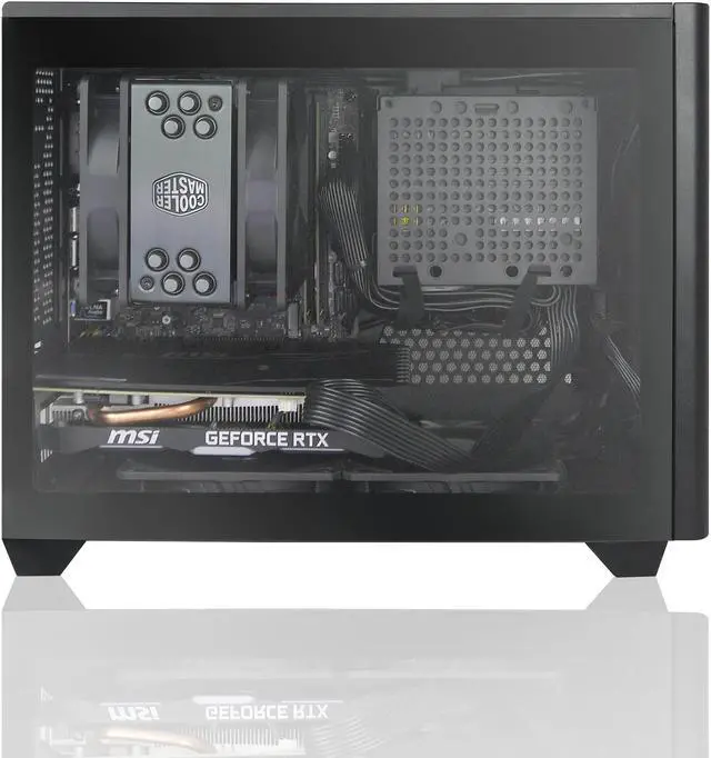 Alt view image 2 of 4 - AVGPC Mini Series Gaming PC - Ryzen 7 5700X CPU, RTX 3050 6GB, 16GB 3200MHz DDR4, 1TB NVME M.2 SSD, Heat-Pipe Cooler, ARGB Fans, Wifi/AC, NR200 Case, Windows 11