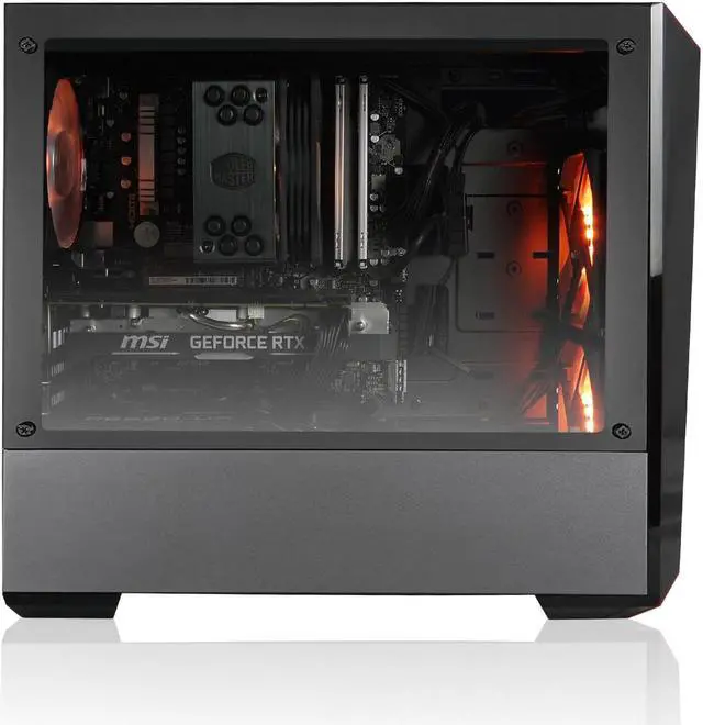 Alt view image 2 of 4 - AVGPC Hellfire Series Gaming PC - Ryzen 7 5700X 3.8 GHz, RTX 3060 12GB, 16GB 3200MHz DDR4, 1TB NVME M.2 SSD, Hyper 212 RGB Cooler, ARGB Fans, Wifi/AC, MasterBox Lite TG 3.1 Case, Windows 10 Home