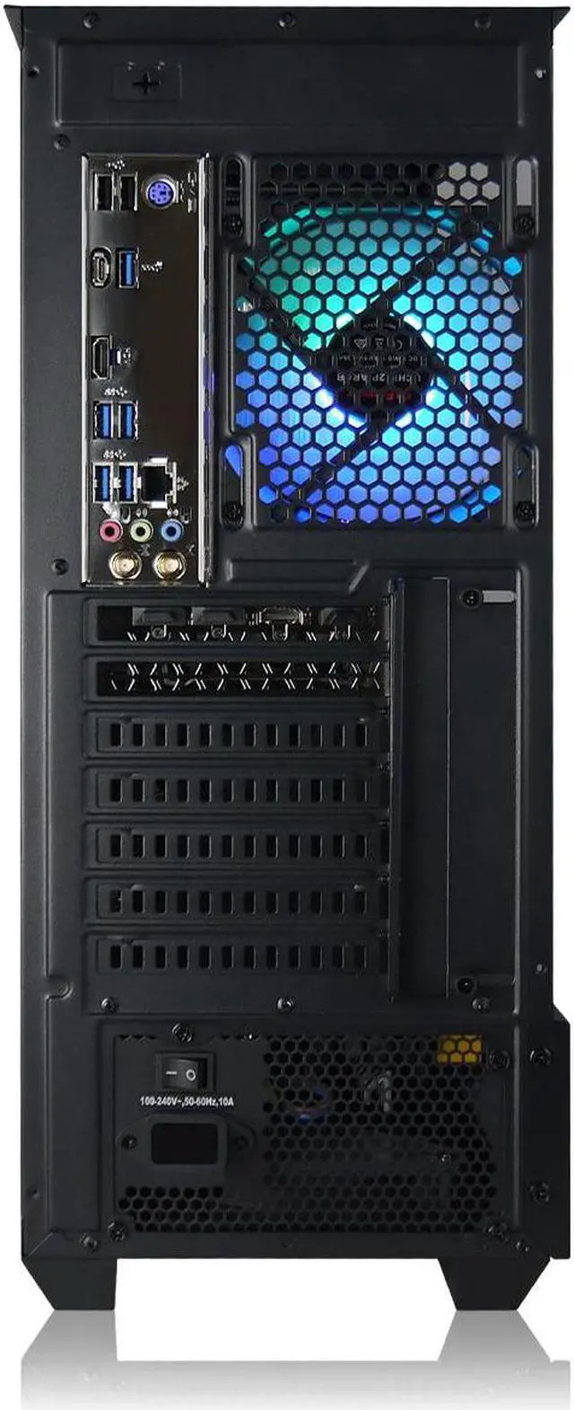Alt view image 4 of 4 - AVGPC Hellfire II Gaming PC - Ryzen 5 5600G 3.9 GHz, Radeon Integrated Graphics, 16GB 3200MHz DDR4, 1TB SSD, Hyper 212 RGB Cooler, ARGB Fans, Wifi/AC, ATX Case, Windows 11