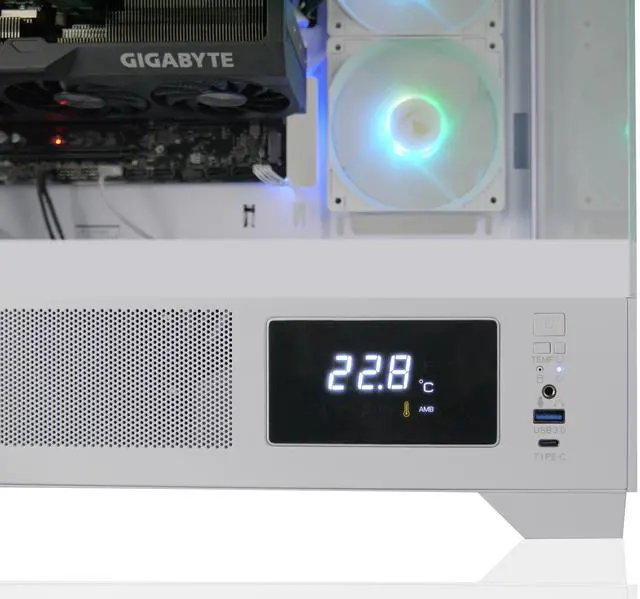 Alt view image 5 of 7 - AVGPC Whirlwind Gaming PC | AMD Ryzen 7 9700X Zen5 | Nvidia Geforce RTX 5070| 32GB 6000MHz DDR5 | 1TB NVME M.2 SSD | 360MM AIO Liquid Cooling | WiFi/AC |  Windows 11 Home White