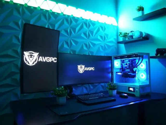 Alt view image 7 of 7 - AVGPC Whirlwind Gaming PC Intel i7 14700KF, Nvidia RTX 5080, 32GB 6000MHz DDR5, 2TB NVME M.2 SSD, 360MM AIO Liquid Cooling, WiFi/AC, Tempered Glass Case White,  Windows 11 Home White