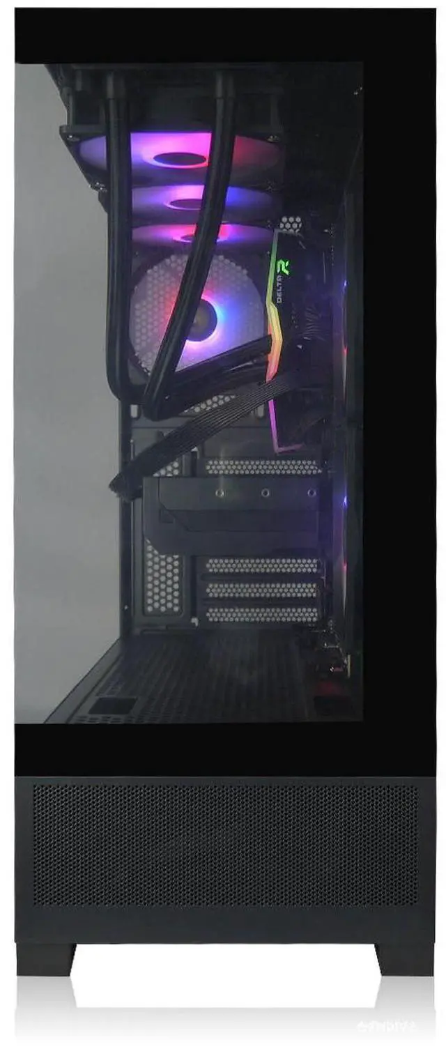 Alt view image 5 of 7 - AVGPC Whirlwind Gaming PC, Intel i7 14700KF, Nvidia RTX 5080, 32GB 6000MHz DDR5, 2TB NVME M.2 SSD, 360MM AIO Liquid Cooling; WiFi/AC,  Tempered Glass Case, Windows 11 Home Black