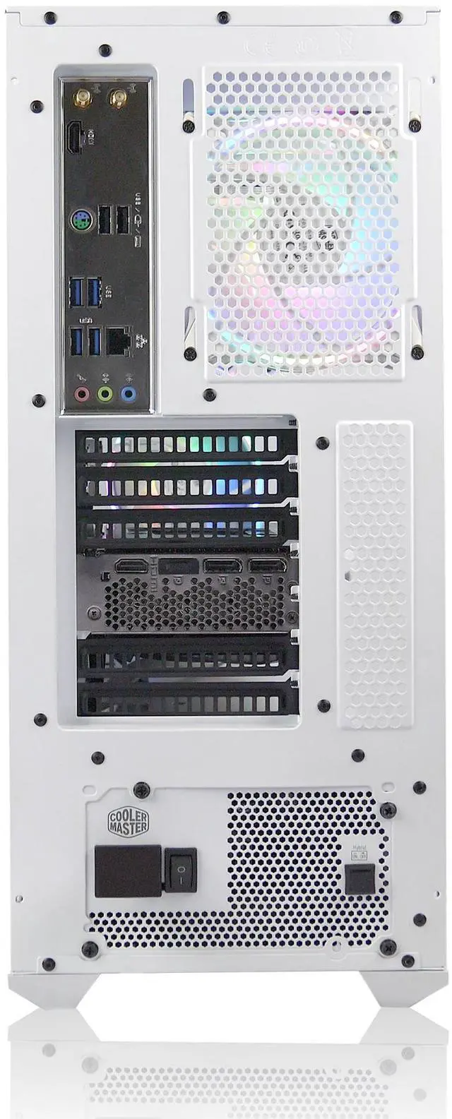 Alt view image 4 of 6 - AVGPC Blizzard Series Gaming PC - Intel i7 12700KF 3.6GHz, NVIDIA GeForce RTX 5060, 32GB DDR4 RAM, 1TB NVME M.2 SSD, 360mm Liquid Cooler, ARGB Fans, Wifi/AC, TD500 Mesh White Case, Windows 11