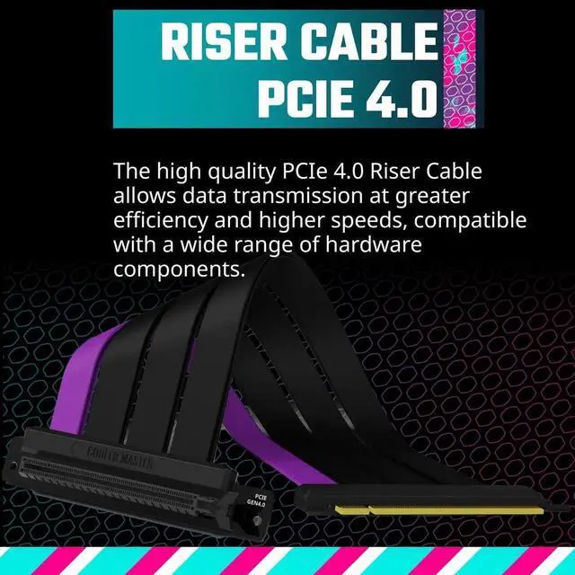 Alt view image 2 of 5 - Cooler Master Vertical GPU Card Holder Kit V3, PCIe 4.0 | 5.0 Motherboards | GPUs RTX 5090 | RX 9070 XT, ABS Casing, 165mm Length, Modular| Adjustable for E-ATX|ATX|Micro ATX Case