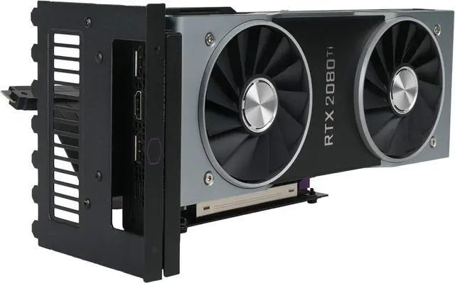 Alt view image 3 of 5 - Cooler Master Accessory: Universal Vertical Graphics Card Holder Kit Ver.2 (PCIe 3.0) - For Full Tower / Standard ATX Chassis with at least 7 available PCI slots