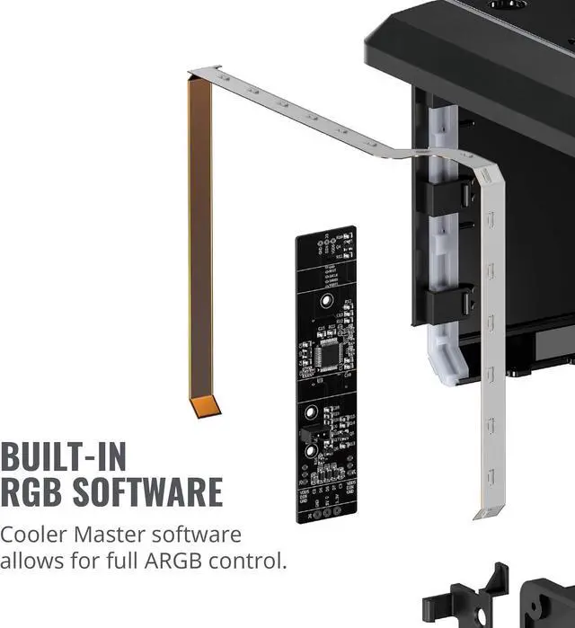 Alt view image 5 of 7 - Cooler Master AMD Wraith Ripper ThreadRipper TR4 High Performance CPU Air Cooler, Addressable RGB Threadripper logo's display, 7 Heat Pipes, Dual Tower Heatsink, Wraith Armor Air-Guide