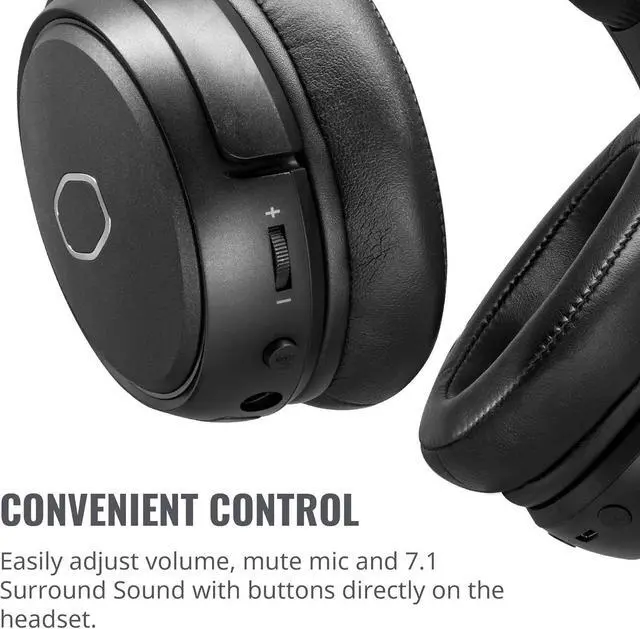 Alt view image 5 of 6 - Cooler Master MH670 Gaming Headset with 2.4GHz Wireless, Virtual 7.1 Surround Sound, and Multi-Platform Compatibility